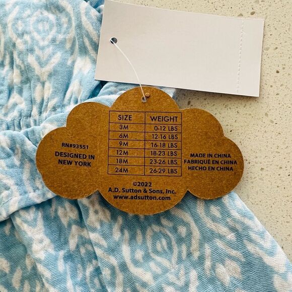 NEW Baby Essentials Baby Girls Romper and Headband Set Size 18 Months NWT - Picture 6 of 13